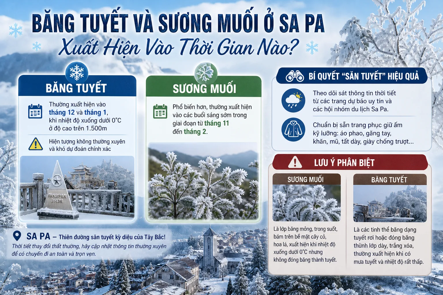 Băng Tuyết Và Sương Muối Ở Sa Pa Xuất Hiện Vào Thời Gian Nào?