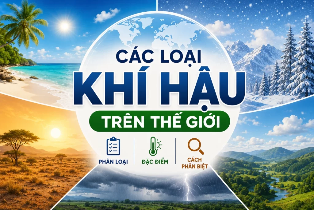 Các loại khí hậu và cách phân biệt