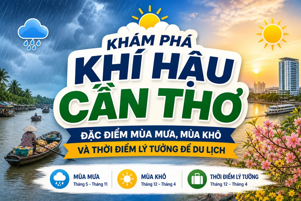 Khám Phá Khí Hậu Cần Thơ: Đặc Điểm Mùa Mưa, Mùa Khô và Thời Điểm Lý Tưởng Để Du Lịch