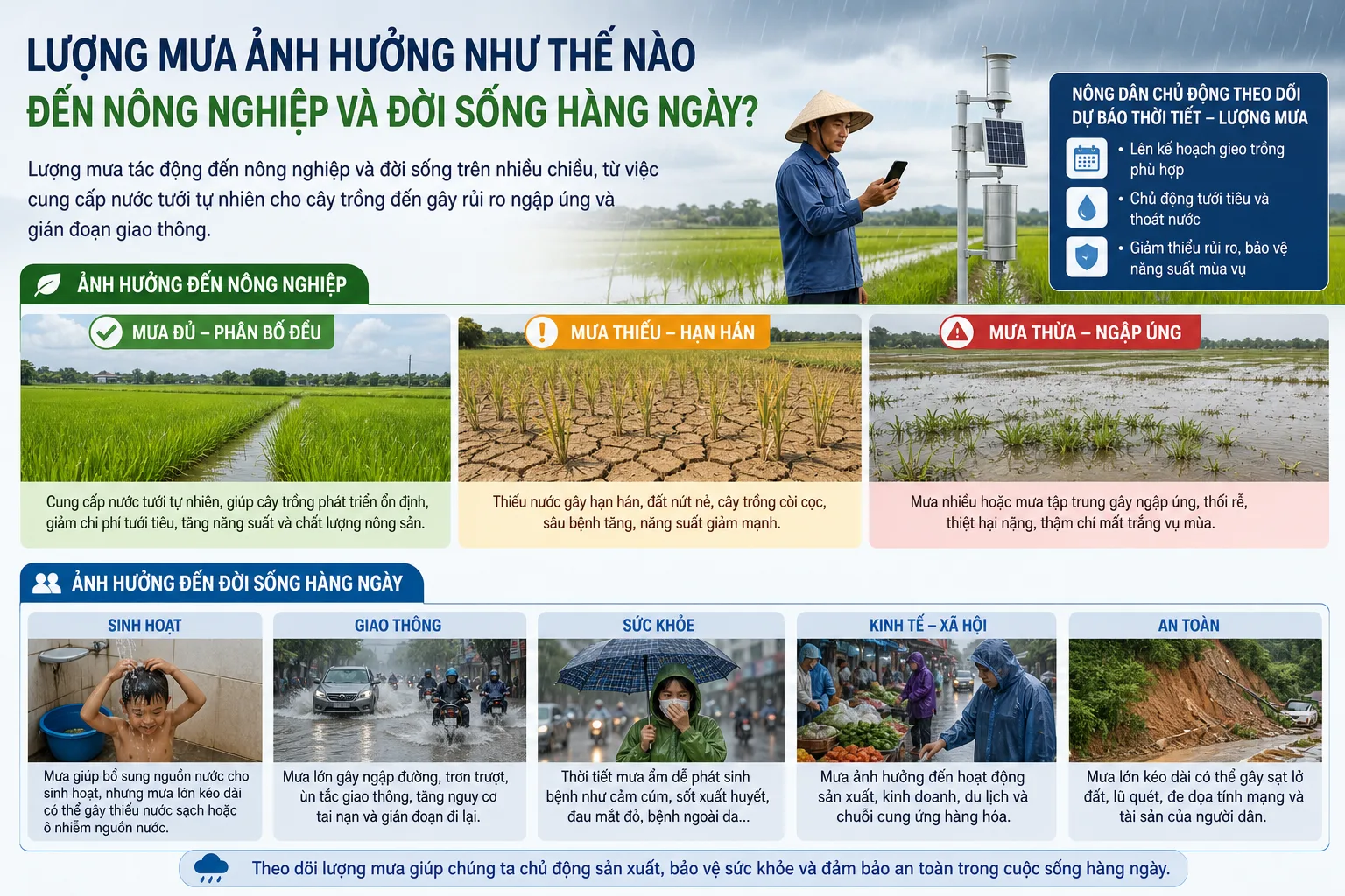 Lượng Mưa Ảnh Hưởng Như Thế Nào Đến Nông Nghiệp và Đời Sống Hàng Ngày?