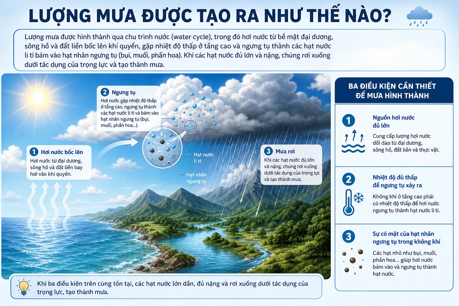 Lượng Mưa Được Tạo Ra Như Thế Nào?