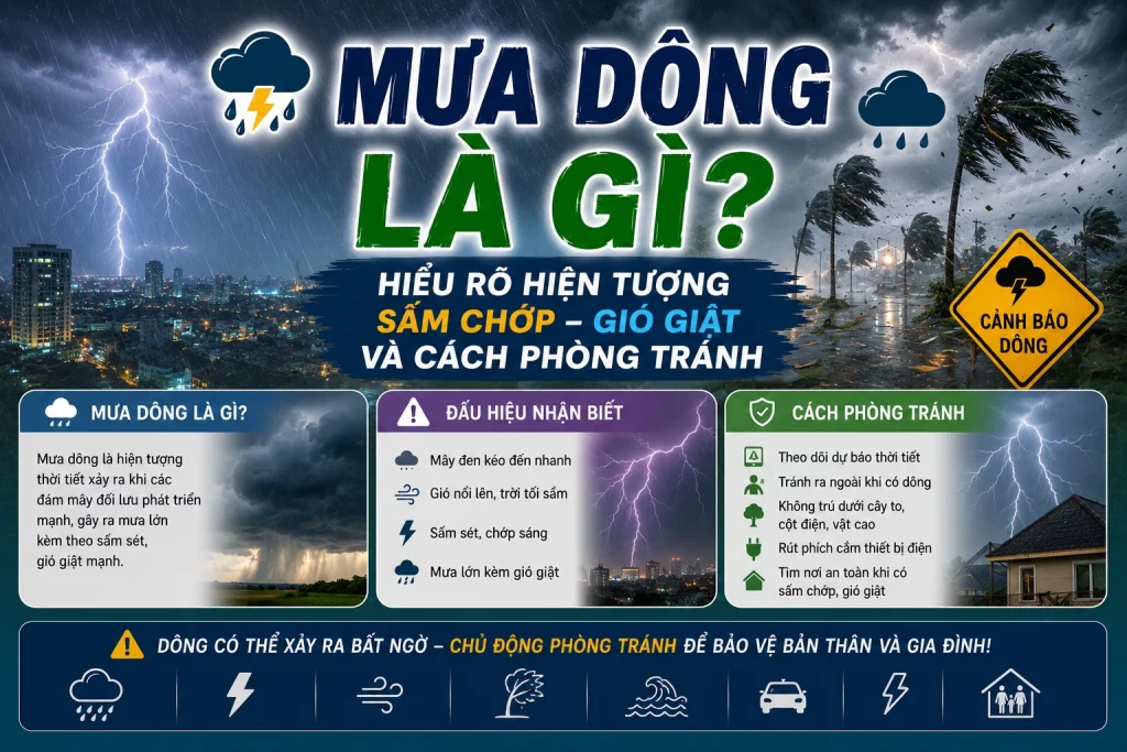 Mưa dông là gì?