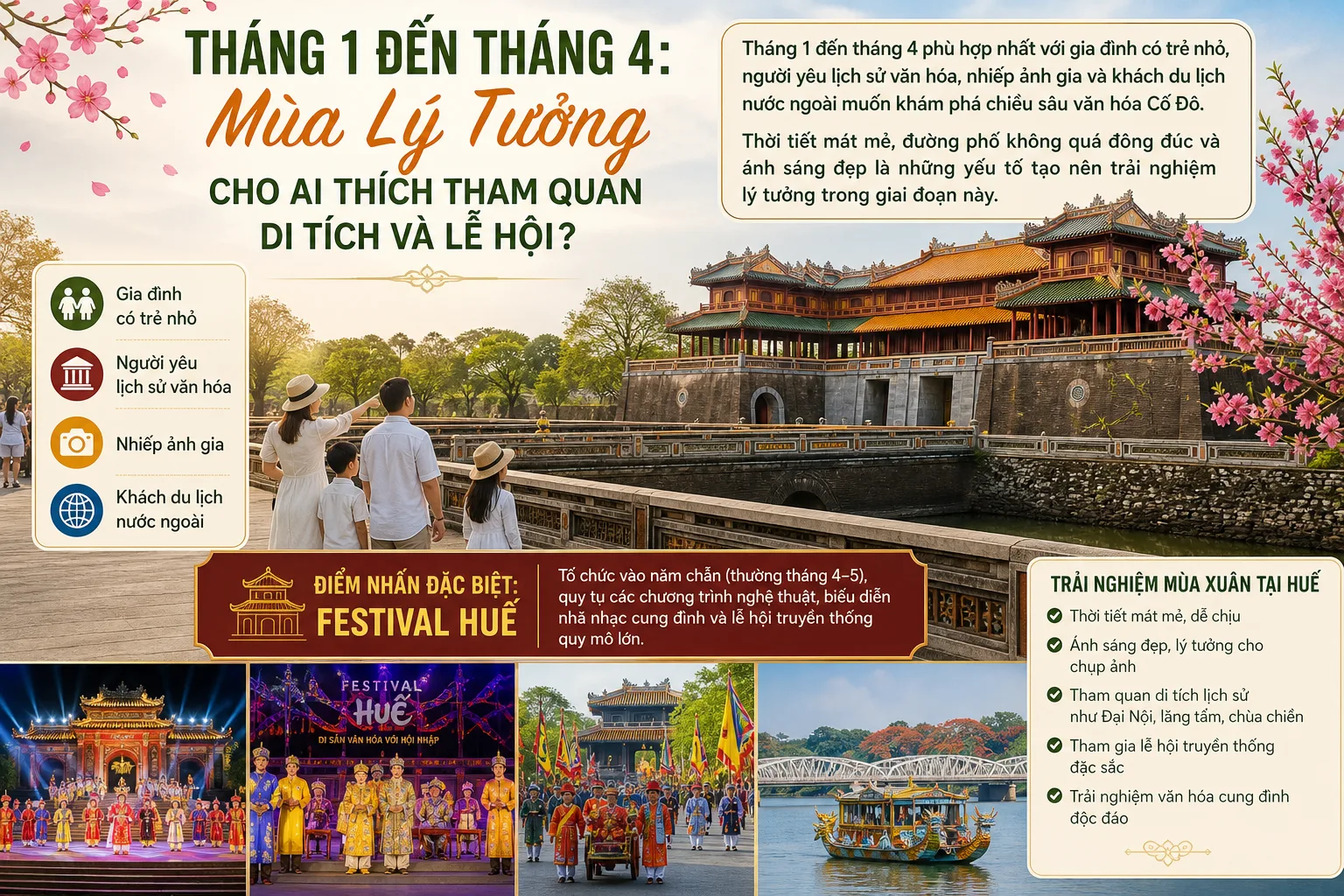 Tháng 1 Đến Tháng 4: Mùa Lý Tưởng Cho Ai Thích Tham Quan Di Tích Và Lễ Hội?